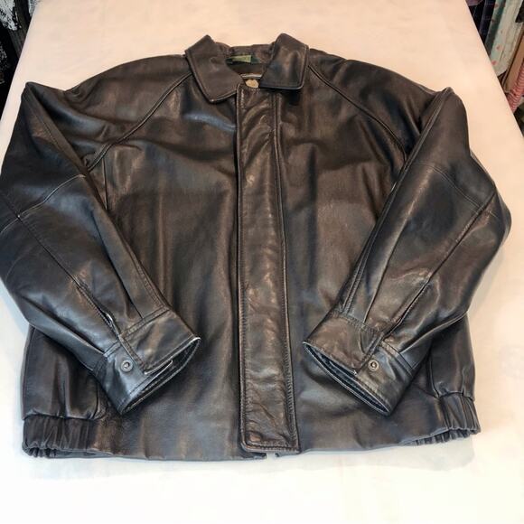 Mens Genuine Leather Jacket - Picture 14 of 16